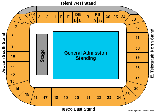 Ricoh Arena Seating Chart